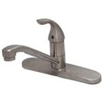 PROFLO® 1.5 gpm 3 Hole Deck Mount Kitchen Faucet with Single Lever Handle in Polished Chrome